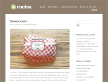 Tablet Screenshot of la-cucina.be